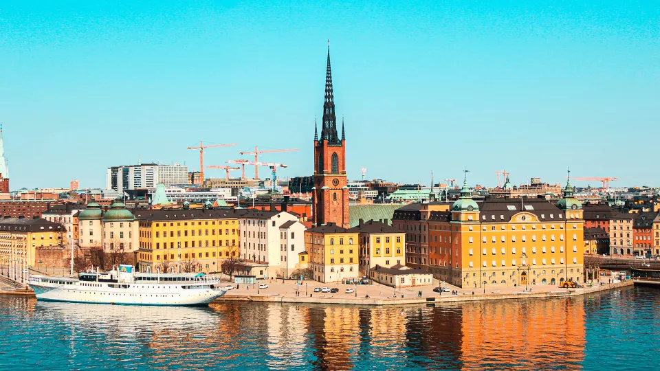 View over Stockholm by the water